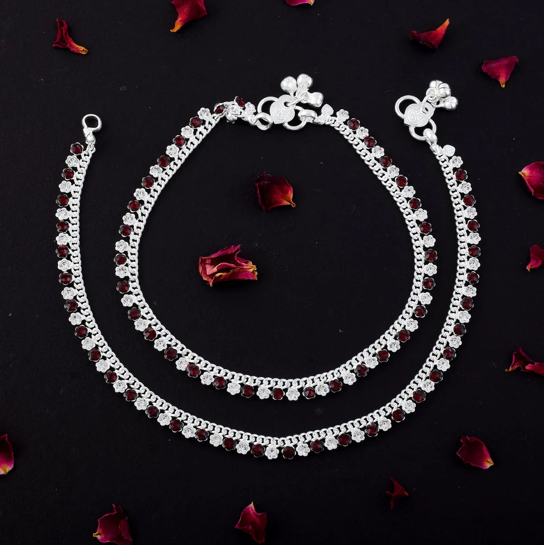 Trendy Black Color Oxidised Anklet Perfect For Indo-Western Outfits