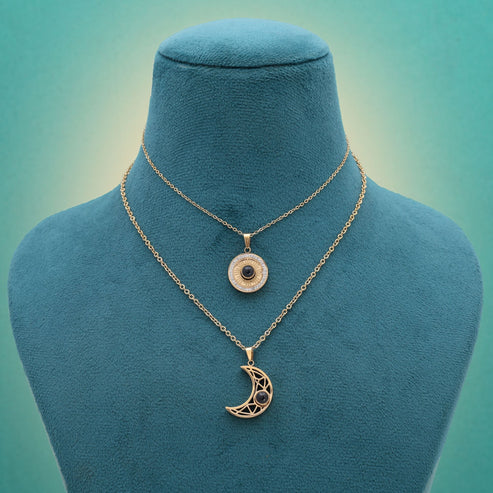 Black Color Stainless Steel Anti Tarnish Necklace With Sleek Finish For Long Lasting Shine