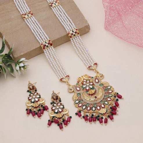 Multi Color Rajputi Jewellery Rani Haar With Heritage Inspired Style