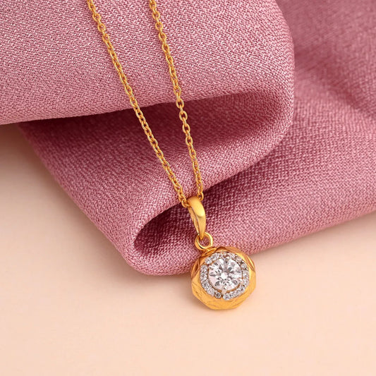 White Color 925 Gold Plated Silver Pendant