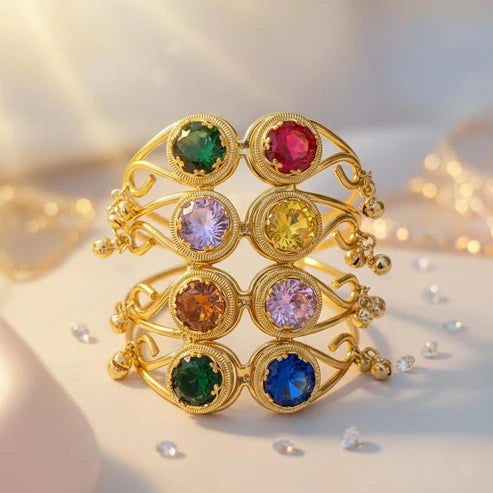 Multi Color American Diamond Bracelet Blending Vibrant Stones With Premium Finish