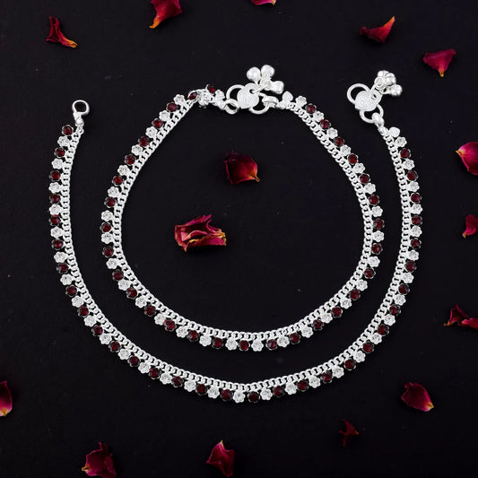 Trendy Black Color Oxidised Anklet Perfect For Indo-Western Outfits