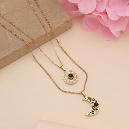 Black Color Stainless Steel Anti Tarnish Necklace With Sleek Finish For Long Lasting Shine