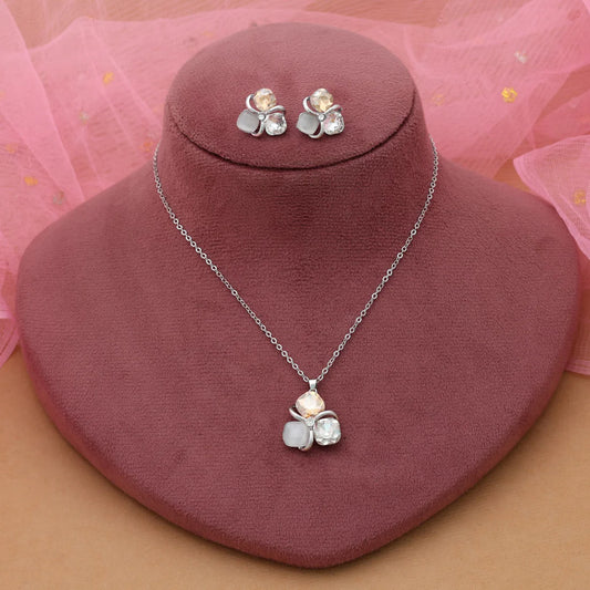 Gold Color Anti Tarnish Necklace Set With Premium Luxury Inspired Shine