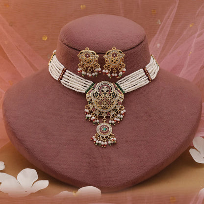 Multi Color Rajputi Jewellery Rani Haar For Grand Cultural Celebrations