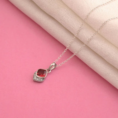 Ruby Color 925 Silver Pendant