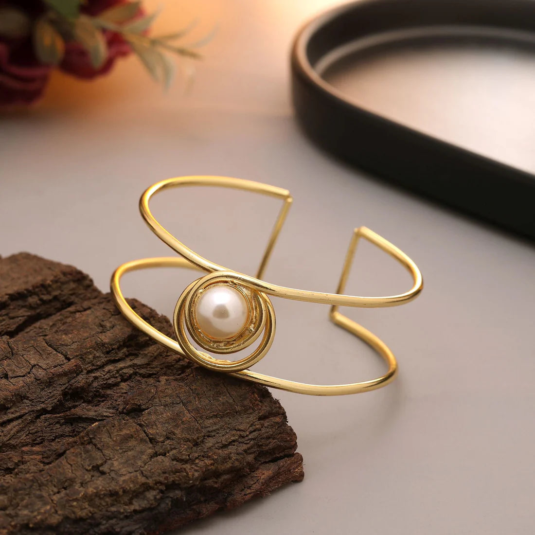 White Color Gold Plated Bracelet