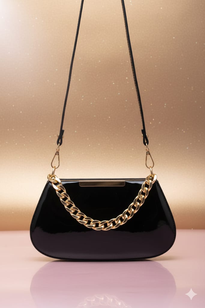 Black color premium daily use handbag