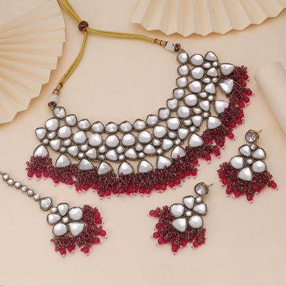 Maharani Ruby Statement Set